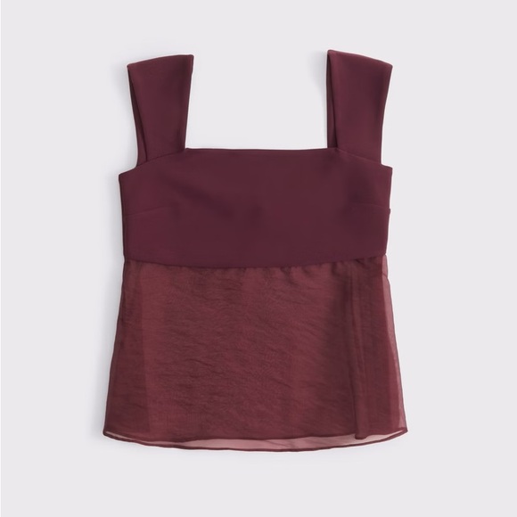 Abercrombie Burgundy Top - Picture 2 of 4